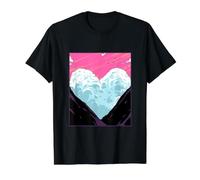 Lovecore Aesthetic Heart Cloud Love Valentine's Day Lover Value Graphic T-Shirt, Men, Black, M