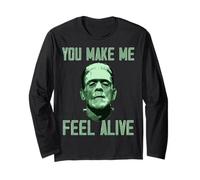 Lovecore Frankenstein Halloween You Make Me Feel Alive Top Long Sleeve T-Shirt