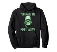 Lovecore Frankenstein Halloween You Make Me Feel Alive Top Pullover Hoodie