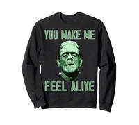 Lovecore Frankenstein Halloween You Make Me Feel Alive Top Sweatshirt