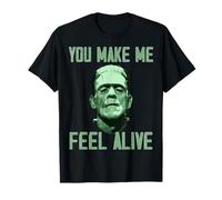 Lovecore Frankenstein Halloween You Make Me Feel Alive Top T-Shirt