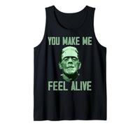 Lovecore Frankenstein Halloween You Make Me Feel Alive Top Tank Top