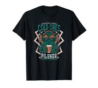 Lovecraft Beer Label - Cthulhu Tattoo - Vintage Distressed T-Shirt