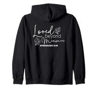 Loved Beyond Measure EPHESIANS 3:19 Floral Bible Quote Zip Hoodie