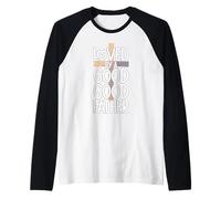 Loved by a Good Father : Cross Christian Apparel and Decor Raglan Baseball Tee