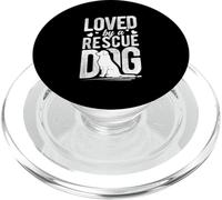 LOVED By A Rescue Dog Lover PopSockets PopGrip for MagSafe