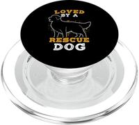 LOVED BY A Rescue Dog Lover PopSockets PopGrip for MagSafe