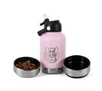 Loved by Dog Owners - 3-in-1 Dog Water Bottle for Happy, Easy Outings | Leak-Proof, BPA-Free & Insulated with Handy Bowl & Snack Storage for Joyful Walks