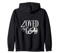 Loved by God Christian Faith Zip Hoodie
