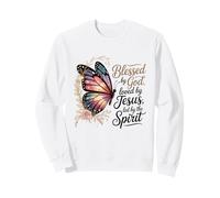Loved by Jesus Butterfly Spiritual Design For Church event Sweatshirt