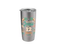 Loved by Jesus for 12 Years 12th Birthday Christian Theme Stainless Steel Insulated Tumbler