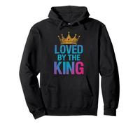Loved By The King Jesus Religious Christian Faith Pullover Hoodie
