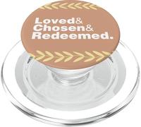Loved Chosen Redeemed Christian Identity Statement PopSockets PopGrip for MagSafe
