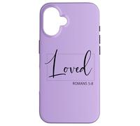 Loved Christian Faith Religious Quote Romans 5:8 Case for iPhone 16