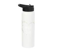 Loved Heart Sentimental Words Art Stainless Steel Insulated Water Bottle