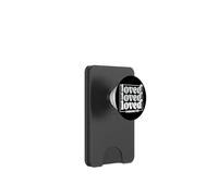 Loved Loved Loved Romans 5:8 Positive Christian Message PopSockets PopWallet for MagSafe
