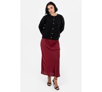 Lovedrobe Women's Bow Button Detail Round Neck Cardigan in Black | Size: 24-26 Lovedrobe Black 24-26