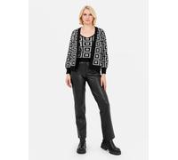 Lovedrobe Women's Granny Square Cardigan Crop Top Set in Black | Size: 24-26 Lovedrobe Black 24-26