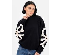 Lovedrobe Women's High Neck Long Sleeve Jumper in Black | Size: 24-26 Lovedrobe Black 24-26
