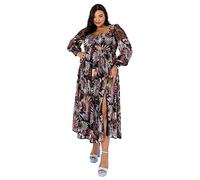 Lovedrobe Womens Plus Size Midaxi Dress Curve Long Black Size 20