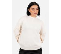 Lovedrobe Women's Satin Applique Long Sleeve Jumper in Nude | Size: 20-22 Lovedrobe Nude 20-22