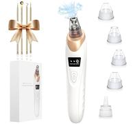 LOVEER Blackhead Remover Vacuum with 3 Suction Power Modes,Electric Blackhead Remover Tool with 5 Suction Heads,Black Head Remover for Face Pore Vacuum Cleaner Acne Pimple Whitehead Extractor