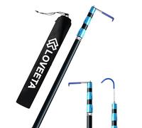 LOVEETA® 6.3 Ft Cargo Grabber Reach Retriever Tool - 2.0 New Upgraded Extendable Pickup Truck Bed Accessories, Multi-Use Truck Bed Reach Tool (Jet Black) - 2 Hooks