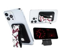 LOVEHANDLE PRO for MagSafe Black Magnetic Phone Grip with Kickstand - Silicone Phone Strap for Smartphones & Tablets - Hello Kitty® Pattern