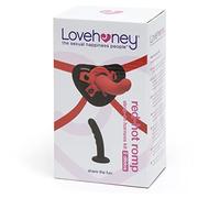 Lovehoney Advanced Strap on Harness Kit with Adjustable Harness, Black.Red