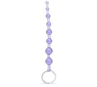 Lovehoney Anal Beads Sex Toy Silicone Adult Dildo for Couples, Purple, 8" | Graduated & Flexible Butt Plug, Safe Pull Ring for Beginner, Gradual Stimulation, Waterproof Sex Toys for Men Women Couples