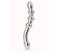 Lovehoney Beaded Steel Dildo 9 Inch - Silver Silver