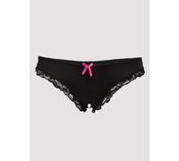 Lovehoney Black Lace-Back Knickers - M / L - Black Black