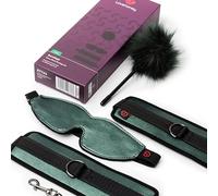Lovehoney Bondage Boutique Kit 3 Piece with Cuffs, Blindfold & Tickler