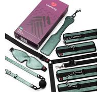 Lovehoney Bondage Boutique Kit 6 Piece Adult BDSM Sex Toy Set for Couples | Restraints, Under Bed System, Adjustable Cuffs, Blindfold, Paddle, Ball Gag, Bedroom Play, Ideal for Beginners & Intermediate
