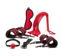 Lovehoney Bondage Boutique Red Hot Passion Bondage Kit for Couples, Black