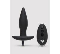 Lovehoney Booty Shaker Vibrating Butt Plug - 4 Inch Silicone Anal Plug - with Remote Control & Waterproof - Black