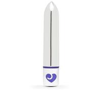 Lovehoney Magic Bullet Vibrator - 4 Inch Vibrator Bullet with Tapered Tip - 10 Function Multispeed Mini Adult Sex Toy for Women - Lipstick Massager - Waterproof - Sex Toys for Couples - Silver