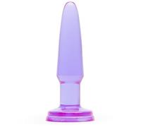 Lovehoney Butt Plug - 4 Inch Slimline Beginner Friendly Anal Plug, Purple