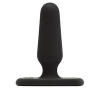 Lovehoney Classic Butt Plug - 3 Inch Silicone Anal Plug - Beginner Friendly with Flared Base & Waterproof - Black