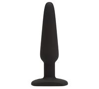 Lovehoney Classic Butt Plug - 5.5 Inch Silicone Anal Plug - Slimline with Tapered Tip & Flared Base - Waterproof - Black