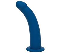 Lovehoney Curved Dildo, 9 Inch Suction Cup Dildo, Dark Blue