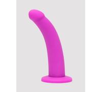 Lovehoney Curved Silicone Suction Cup Dildo 7 Inch - Purple Purple