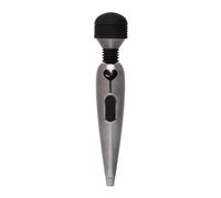 Lovehoney Deluxe Mini Electric Handheld Massager for Women | Wireless Back, Neck & Shoulder Wand Massager for Muscles | Rechargeable with 17 Powerful Modes & Flexible Silicone Head | Grey