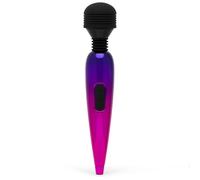 Lovehoney Deluxe Magic Wand Vibrator | Rechargeable Mini Wand Massager | Soft Silicone Flexible Head| Ergonomic Handle| Wireless Powerful Body Clit Massage Sex Toy for Women Men & Couples | Metallic