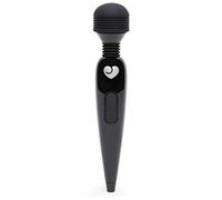 Lovehoney Deluxe Magic Wand Vibrator | Rechargeable Mini Wand Massager | Soft Silicone Flexible Head| Ergonomic Handle| Wireless Powerful Body Clit Massage Sex Toy for Women Men & Couples | Black