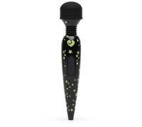 Lovehoney Deluxe Magic Wand Vibrator | Rechargeable Mini Wand Massager | Soft Silicone Flexible Head| Ergonomic Handle| Wireless Powerful Body Clit Massage Sex toy Women Men & Couples Glow in the Dark