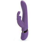 Lovehoney Desire Rabbit Vibrator - 5 Inch Silicone G Spot Vibrator for Women - 8 Patterns & 12 Speeds - Dual Stimulation Adult Sex Toy - Rechargeable & Waterproof - Purple