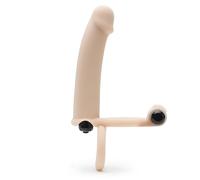 Lovehoney Double Fun Vibrating Double Penetration Strap on for Couples Pink