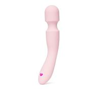 Lovehoney Electric Handheld Massager for Women | Wireless Back, Neck & Shoulder Wand Massager for Muscles| Rechargeable with 12 Powerful Modes & Flexible Silicone Head | Pink