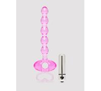Lovehoney Enjoy Vibrating Anal Beads 5.5 Inch - Pink Pink